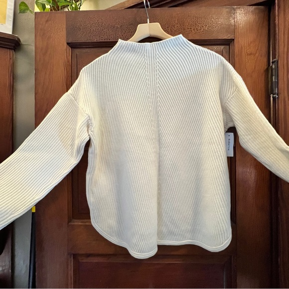 Babaton Aritzia Ivory mock neck sweater NWT size L - Picture 4 of 11